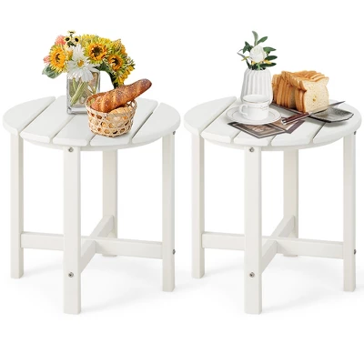 Tangkula 2PCS 18"Adirondack Side Table Weather Resistant HDPE Garden Patio 9 Tangkula 2PCS 18"Adirondack Side Table Weather Resistant HDPE Garden Patio - Image 9