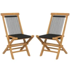 Tangkula 2PCS Folding Chairs W/ Quick-Folding Portable Design Woven Rope Seat Porch Patio -Tangkula GUEST 545cd6d3 26fb 45df 8690 af08dd2aba1e