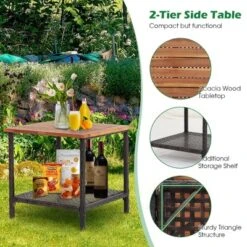 Tangkula 5 PCS Patio Rattan Sofa Set Outdoor Wicker Conversation Set W/ Coffee Table & Cushion -Tangkula GUEST 55fd8ada d026 45e7 bd72 c76a2fe09bb2