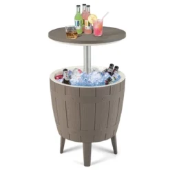 Tangkula 10 Gallon Cooler Bar Table W/ Telescopic Tabletop 3-in-1 Coffee Table Ice Bucket 19 Tangkula 10 Gallon Cooler Bar Table W/ Telescopic Tabletop 3-in-1 Coffee Table Ice Bucket -Tangkula GUEST 586cbdc4 9477 40ae a6c2 fd3e8996f786