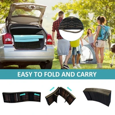 Tangkula Patio Adjustable Rattan Chaise Lounge Chair Folding Reclining Wicker Chair 7 Tangkula Patio Adjustable Rattan Chaise Lounge Chair Folding Reclining Wicker Chair - Image 7