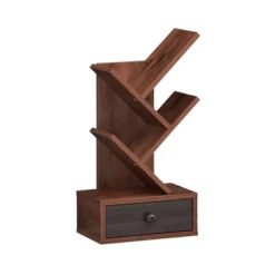 Tangkula 5-Tier Tree Bookshelf W/ Wooden Drawer Display Storage Organizer Rack 21 Tangkula 5-Tier Tree Bookshelf W/ Wooden Drawer Display Storage Organizer Rack -Tangkula GUEST 5a742ca5 7ca2 49b6 890a 9c663b5c9980