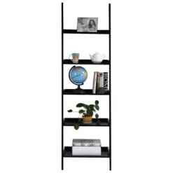 Tangkula 5 Layers Display Shelves Bookcase Shelving Unit Storage Wall Stand