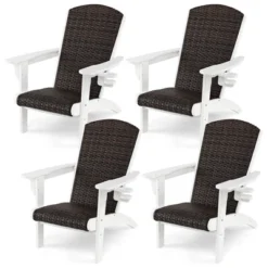 Tangkula 4PCS Patio Adirondack Chair Wide Armrests & Hidden Cupholder 7 Tangkula 4PCS Patio Adirondack Chair Wide Armrests & Hidden Cupholder -Tangkula GUEST 61db63e9 4bdd 4f6d 8565 d0a7ddda749d