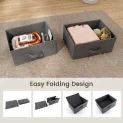 Tangkula 2PCS 2 Drawer Dresser Fabric Storage Organizer Nightstand Bedside Sofa Table 14 Tangkula 2PCS 2 Drawer Dresser Fabric Storage Organizer Nightstand Bedside Sofa Table -Tangkula GUEST 6407fa40 8933 4219 93d9 8900c9405b77