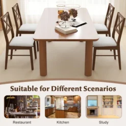 Tangkula Dining Chairs Set Of 4 Upholstered Kitchen Side Chairs W/ Rubber Wood Frame -Tangkula GUEST 6653bfa8 c574 4888 88e6 d19054a56a3a