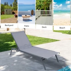 Tangkula Patio 6-Position Adjustable Lounge Chair Outdoor Reclining Chair Poolside 13 Tangkula Patio 6-Position Adjustable Lounge Chair Outdoor Reclining Chair Poolside -Tangkula GUEST 6c364b13 e746 4a3b b20e 7d411b5c3f7a