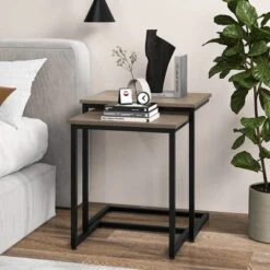 Tangkula 3 Pcs Nesting Coffee End Table Set Stacking Side Nightstand Living Room 12 Tangkula 3 Pcs Nesting Coffee End Table Set Stacking Side Nightstand Living Room -Tangkula GUEST 6e687eca be79 4239 aa86 fb4357bfc183