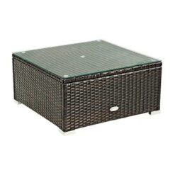 Tangkula 5PCS Rattan Patio Furniture Set Cushioned Sofa Chair Coffee Table Set Easy Assemble Red/Turquoise/White/Navy/Black -Tangkula GUEST 72dc1d75 8cd2 40c0 b796 3b9d9fd61d33