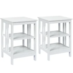 Tangkula 2PCS 3-tier Side Table Nightstand Sofa End Table Storage Display Shelf 21 Tangkula 2PCS 3-tier Side Table Nightstand Sofa End Table Storage Display Shelf -Tangkula GUEST 74327908 61ab 4bfe 997a 00f095b4779d
