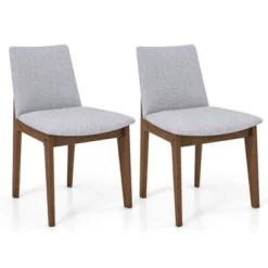 Tangkula Wooden Dining Chairs Of 4 W/ Added Cushions High Curved Back For Dining Room -Tangkula GUEST 7ceed93b 574f 4d96 88d4 835a7dbe490d