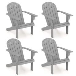 Tangkula 4PCS Patio Adirondack Chair W/ Inclined Seat High Backrest & Wide Armrests 13 Tangkula 4PCS Patio Adirondack Chair W/ Inclined Seat High Backrest & Wide Armrests -Tangkula GUEST 8543d8f7 370b 4922 89f6 06d777b4f002