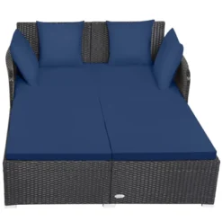 Tangkula Patio Rattan Daybed With 4 Pillows Cushioned Sofa For Outdoor 25 Tangkula Patio Rattan Daybed With 4 Pillows Cushioned Sofa For Outdoor -Tangkula GUEST 8a3c30f6 cc56 4eda 9171 84c6d293dbd2