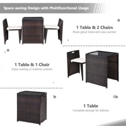 Tangkula 3 PCS Cushioned Wicker Patio Furniture Set Seat Sofa Outdoor No Assembly Brown 14 Tangkula 3 PCS Cushioned Wicker Patio Furniture Set Seat Sofa Outdoor No Assembly Brown -Tangkula GUEST 8ae043be b5af 4296 a645 ca8ad8fa7a76