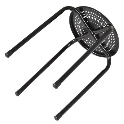 Tangkula Set Of 6 Stackable Stools Metal Chair Dining Set W/ Round Top 7 Tangkula Set Of 6 Stackable Stools Metal Chair Dining Set W/ Round Top - Image 7