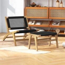 Tangkula 2PCS Teak Ottoman Footstool W/ Handwoven Cordage For Patio Porch Balcony Lawn 12 Tangkula 2PCS Teak Ottoman Footstool W/ Handwoven Cordage For Patio Porch Balcony Lawn -Tangkula GUEST 928ce1c9 7992 46db 9710 4259fd36b661