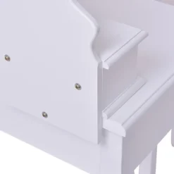 Tangkula Oval Vanity Mirror Dressing Table Beauty Dresser Cosmetics Organizer W/ Cushioned Bench -Tangkula GUEST 94e57c47 90b7 447e 8af3 9edd7caf45e3