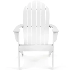 Tangkula 2PCS Wooden Classic Adirondack Chair Lounge Chair Outdoor Patio White -Tangkula GUEST 95a33df8 4a50 4f55 9b1d 89a36d0cc3c0