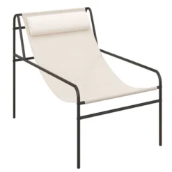 Tangkula 2 Pieces Patio Sling Chair Modern Accent Chair W/ Removable Headrest & Sturdy Metal Frame -Tangkula GUEST 9786108d d325 45c5 97b1 c665036c9373