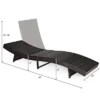 Tangkula Patio Adjustable Rattan Chaise Lounge Chair Folding Reclining Wicker Chair