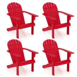 Tangkula 4PCS Patio Adirondack Chair W/ Inclined Seat High Backrest & Wide Armrests 14 Tangkula 4PCS Patio Adirondack Chair W/ Inclined Seat High Backrest & Wide Armrests -Tangkula GUEST 9aa05501 01da 4bc8 bfd7 acd2f246f599