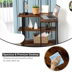 Tangkula Sofa Side Table W/Storage Shelves Mobile End Table Rolling Couch Table Desk For Living Room Bedroom 18 Tangkula Sofa Side Table W/Storage Shelves Mobile End Table Rolling Couch Table Desk For Living Room Bedroom -Tangkula GUEST 9abd87e6 fb77 4cc8 a25e 8e75cf80ffa4
