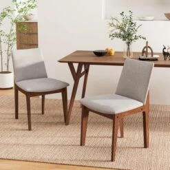 Tangkula Wooden Dining Chairs Of 4 W/ Added Cushions High Curved Back For Dining Room -Tangkula GUEST 9df682cf 396c 4786 9f85 f9af2e9878a8