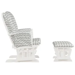 Tangkula Rocking Chair Baby Nursery Chair Glider With Ottoman &Storage Pocket -Tangkula GUEST a22393e4 b8c6 4334 b7a0 a604f7653a04