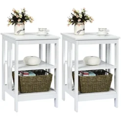 Tangkula 2PCS 3-tier Side Table Nightstand Sofa End Table Storage Display Shelf 22 Tangkula 2PCS 3-tier Side Table Nightstand Sofa End Table Storage Display Shelf -Tangkula GUEST a65517ca a30d 4f5e b6f7 6e7e8239274f