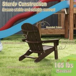 Tangkula 4PCS Kid's Adirondack Chair All-Weather HDPE Toddler Lawn Chair W/ Ergonomic Design -Tangkula GUEST a783f901 2f58 4148 90da ac9527b34a41
