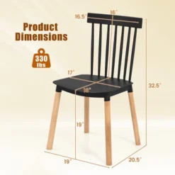 Tangkula Set Of 4 Windsor Dining Chairs Dining Chairs W/ Spindle Backs & Curved Seats -Tangkula GUEST a78b7a00 4fae 4b2e 8f8d db26172f51c1