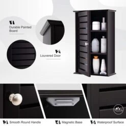 Tangkula Wall Mount Medicine Cabinet Multifunction Bathroom Storage Organizer Espresso -Tangkula GUEST a7a941d2 e56d 4c06 b1a5 c5bb9c961142