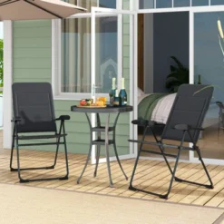 Tangkula 4PCS Patio Folding Chairs Back Adjustable Reclining Padded Garden Furniture -Tangkula GUEST a9441182 0adc 4bdf 978a 248efc3252d1 1