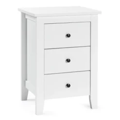 Tangkula 2PCS End Table Nightstand Living Room Furniture W/ 3 Drawers White -Tangkula GUEST a9447c96 94d0 4ade b0c9 df0912f32629
