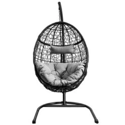 Tangkula Hanging Hammock Chair Egg Swing Chair W/ Seat Cushion Pillow Stand 13 Tangkula Hanging Hammock Chair Egg Swing Chair W/ Seat Cushion Pillow Stand -Tangkula GUEST a9584892 50ef 410a 857c 750328921569