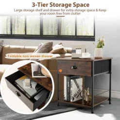 Tangkula 2-tier Nightstand Bedside End Sofa Coffee Table For Bedroom Living Room 14 Tangkula 2-tier Nightstand Bedside End Sofa Coffee Table For Bedroom Living Room -Tangkula GUEST aa0e5e81 157d 4c5a bd96 420491924f8c