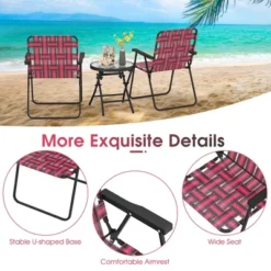 Tangkula Set Of 4 Patio Folding Web Chair Set Portable Beach Camping Chair Red 15 Tangkula Set Of 4 Patio Folding Web Chair Set Portable Beach Camping Chair Red -Tangkula GUEST ae6fb54c df25 42dd b1af 3f2f84c00c5a