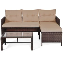 Tangkula 3PC Outdoor Furniture Set Rattan Wicker Sofa Table Deck Garden Patio 12 Tangkula 3PC Outdoor Furniture Set Rattan Wicker Sofa Table Deck Garden Patio -Tangkula GUEST af8ac068 4f8a 4f12 aff4 3d91d4e17c9b