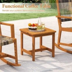 Tangkula 3 Pieces Rocking Bistro Set PE Rattan Front Porch Chairs W/ Coffee Table 12 Tangkula 3 Pieces Rocking Bistro Set PE Rattan Front Porch Chairs W/ Coffee Table -Tangkula GUEST b0c5a060 8433 4dbe aada 2cb024f5c4f8