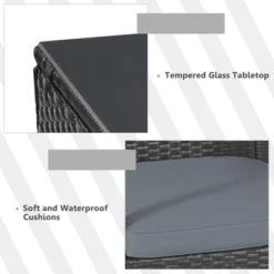 Tangkula 8PCS Patio Wicker Rattan Conversation Set Outdoor Furniture Set W/ Cushion -Tangkula GUEST b40a16b0 9b9e 4d61 a978 ebe800aa649c