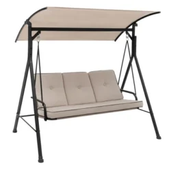 Tangkula 3PCS Hammock Chair Patio Porch Swing W/ Adjustable Canopy Removable Pads 9 Tangkula 3PCS Hammock Chair Patio Porch Swing W/ Adjustable Canopy Removable Pads -Tangkula GUEST b4e0b702 8f01 4557 85f2 81df49efb3aa