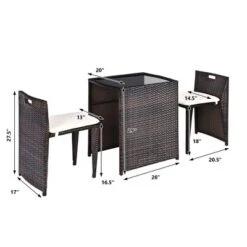 Tangkula 3 PCS Cushioned Wicker Patio Furniture Set Seat Sofa Outdoor No Assembly Brown 16 Tangkula 3 PCS Cushioned Wicker Patio Furniture Set Seat Sofa Outdoor No Assembly Brown -Tangkula GUEST b86de429 d8a5 47b8 917b f22fbc172f9c