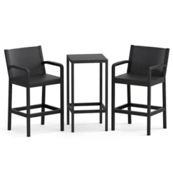 Tangkula 3 Piece Patio Bar Set Bistro Table & Chairs W/ Heavy-Duty Metal Frame 18 Tangkula 3 Piece Patio Bar Set Bistro Table & Chairs W/ Heavy-Duty Metal Frame -Tangkula GUEST bcb41695 d4f9 43ef 8a80 0d5e1d889616