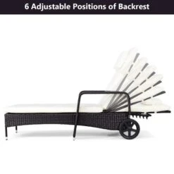 Tangkula Adjustable Wicker Patio Lounge Outdoor Rattan Cushioned Recliner 9 Tangkula Adjustable Wicker Patio Lounge Outdoor Rattan Cushioned Recliner -Tangkula GUEST bdb74d9a fed4 4c73 9788 f7166bfec96a