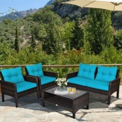 Tangkula 8PCS Rattan Patio Conversation Set Outdoor Furniture Set Cushioned -Tangkula GUEST c0d0d0ac 9ae2 4d6d 8cf3 34dc352d4ec6