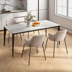 Tangkula Dining Chairs Set Of 2 W/ Curved Backrest Wide Seat & Armrests -Tangkula GUEST c27e510b a8e5 448e 8259 2f771e5d694a