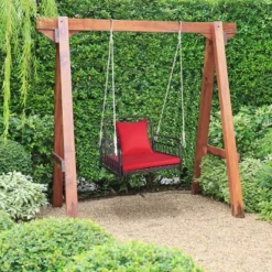 Tangkula Single Person Hanging Swing Outdoor Hanging Seat W/ Back Cushion & Seat Cushion 12 Tangkula Single Person Hanging Swing Outdoor Hanging Seat W/ Back Cushion & Seat Cushion -Tangkula GUEST c2fad9e7 67d3 45c6 9890 c5a8307577e9