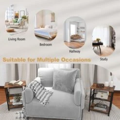 Tangkula 3-Tier Industrial Side Table Nightstand With Removable Mesh Metal Shelf Adjustable Leveling Foot Pads End Table -Tangkula GUEST c36408be 9c4f 4e8a 9110 ebafb305152e