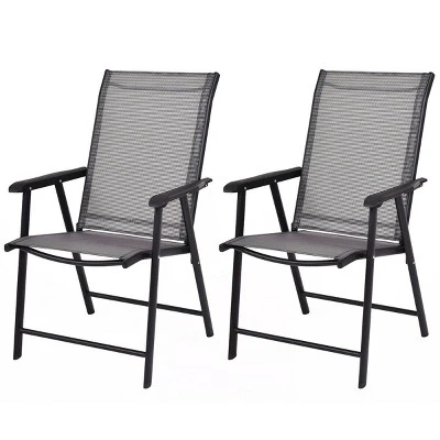 Tangkula 2PCS Folding Chairs Steel Frame Patio Garden Outdoor W/ Armrest & Footrest 10 Tangkula 2PCS Folding Chairs Steel Frame Patio Garden Outdoor W/ Armrest & Footrest - Image 10