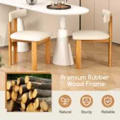 Tangkula Dining Chair Set Of 4 Upholstered Kitchen Chair W/ Padded Seat & Curved Backrest 13 Tangkula Dining Chair Set Of 4 Upholstered Kitchen Chair W/ Padded Seat & Curved Backrest -Tangkula GUEST c62f0c2a 7c82 4c37 bf81 2bbd1375f5ac